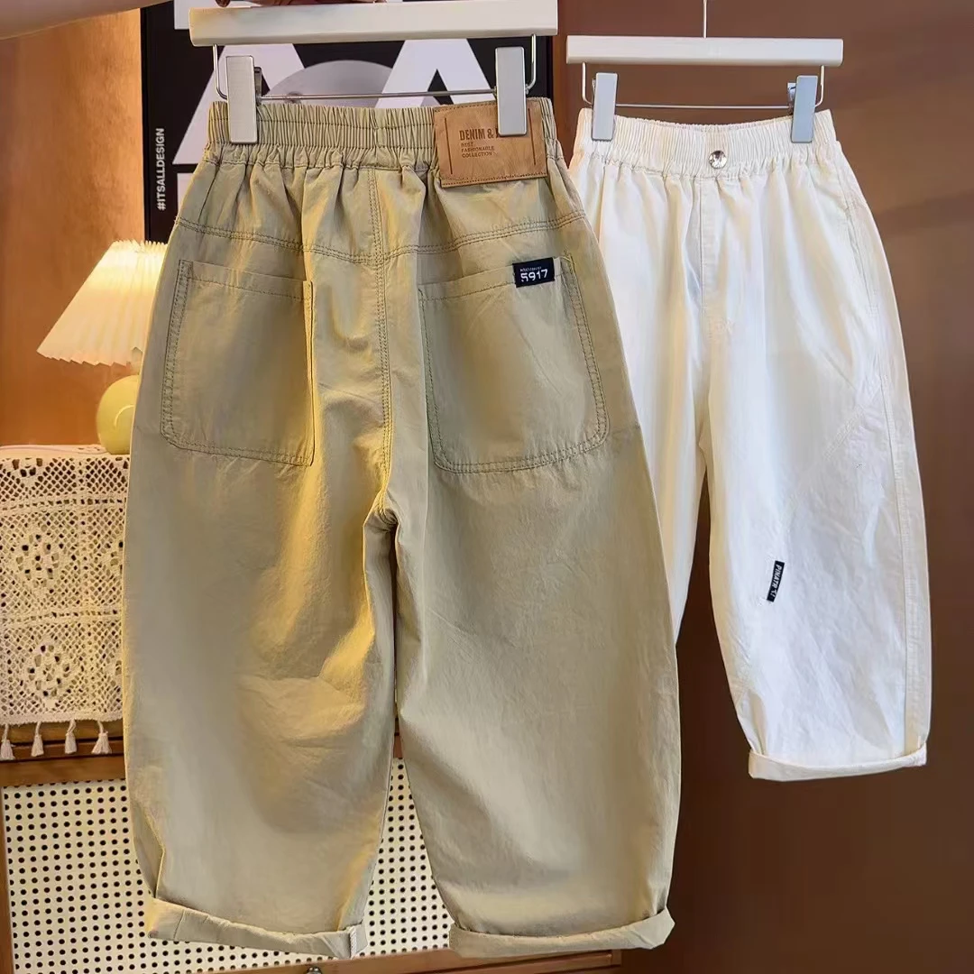 【夏季新款】儿童阔腿裤韩版洋气纯色宽松简约日系百搭裤MY9213