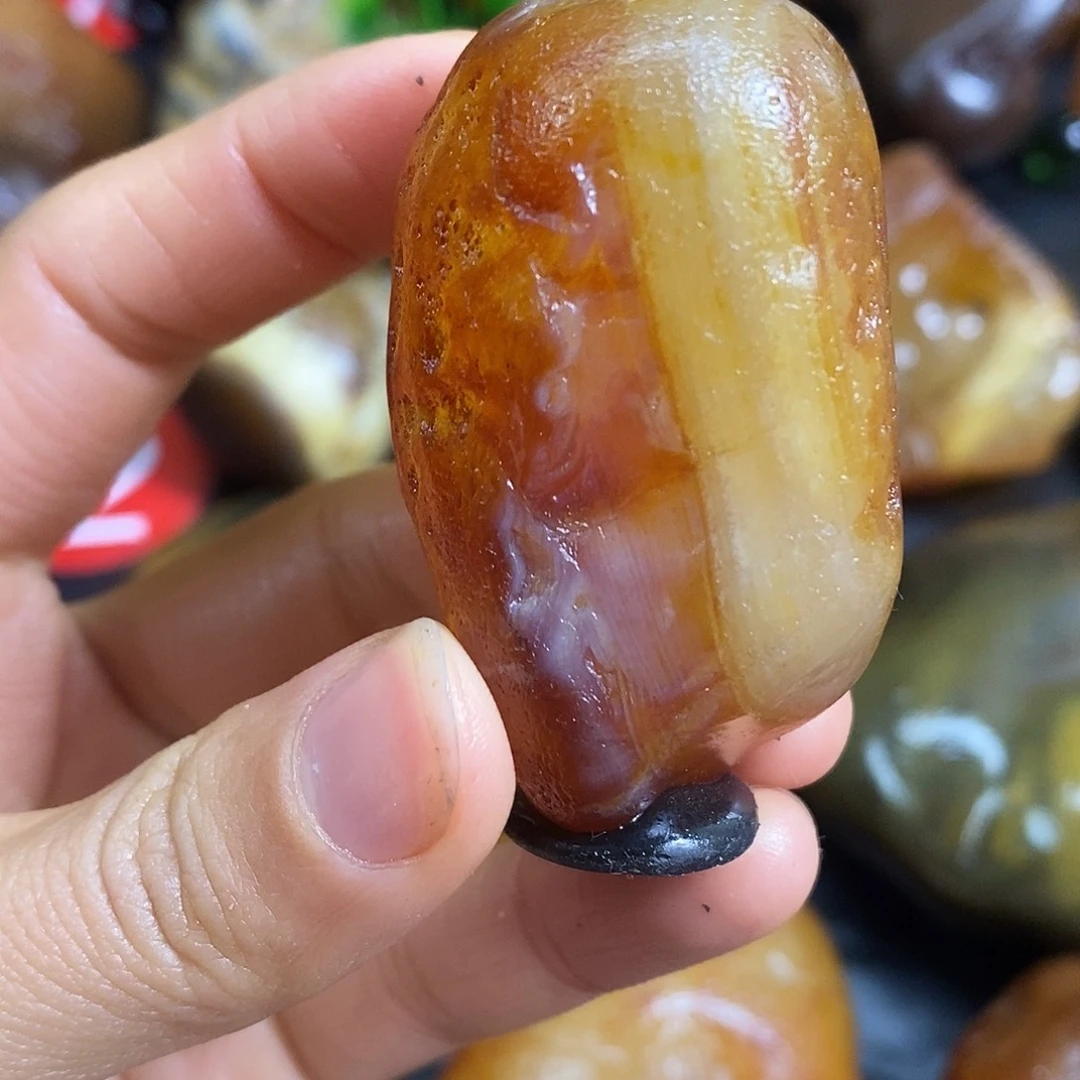 玛瑙/玉髓未镶嵌手把件