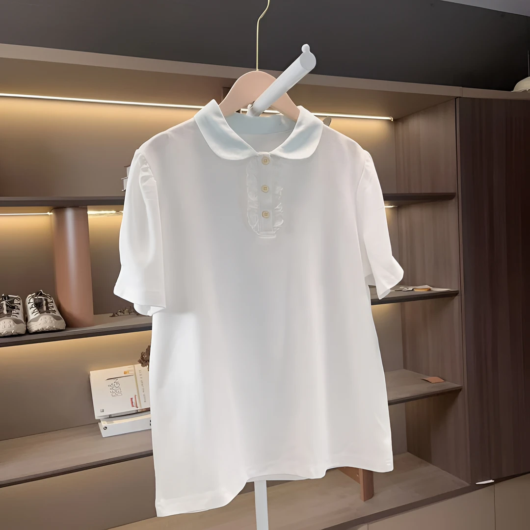 女童短袖T恤春装2025春夏新款亲子装百搭儿童打底衫上衣xk009
