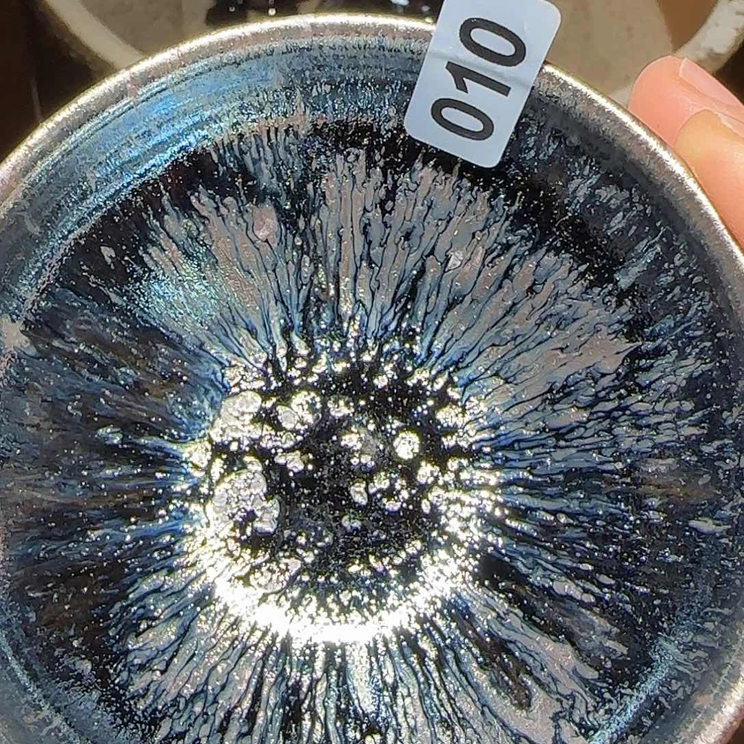 茶盏琢泥窑柴烧开窑