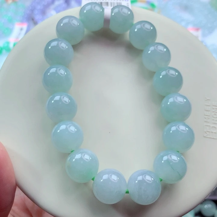 翡翠未镶嵌手链卡13.2