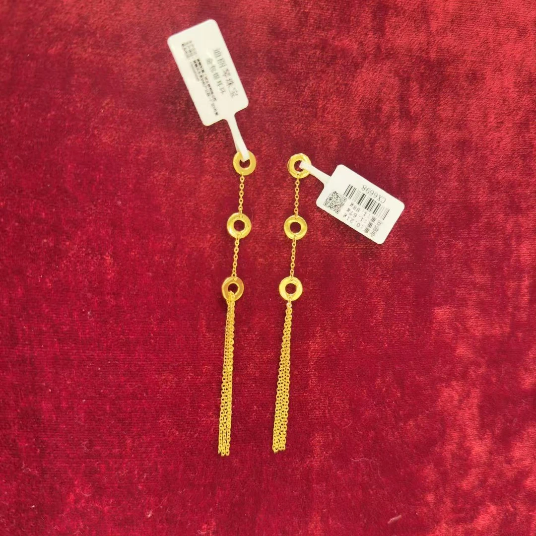 合金亚克力耳饰 137耳环简约长款