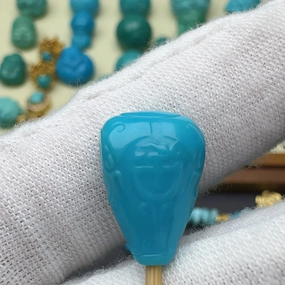 绿松石未镶嵌三通10.4