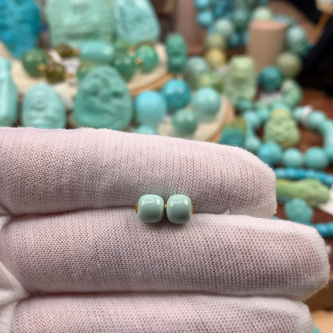 绿松石未镶嵌珠宝奇石6.1mm
