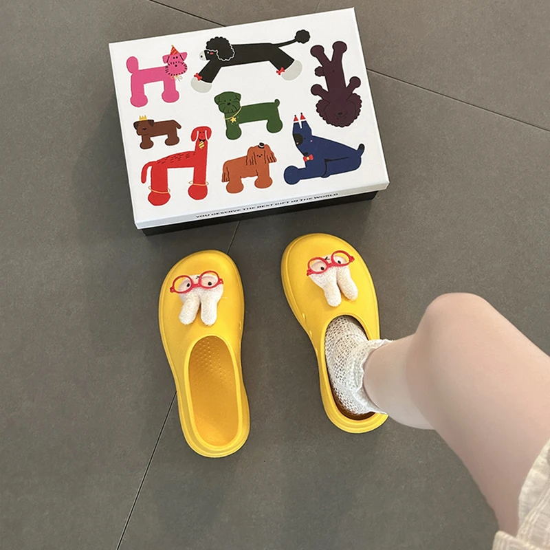 可爱软萌卡通米菲兔夹脚拖鞋女2025夏季新款外穿厚底增高包头凉拖