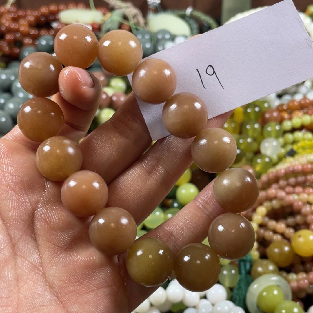 未镶嵌蛇纹石玉手链