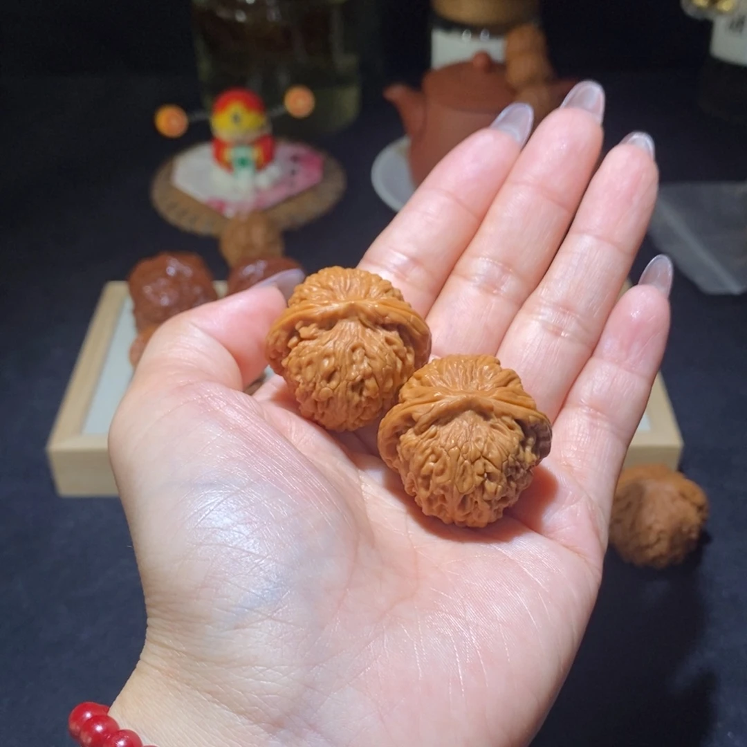 吊坠文玩核桃莲花34