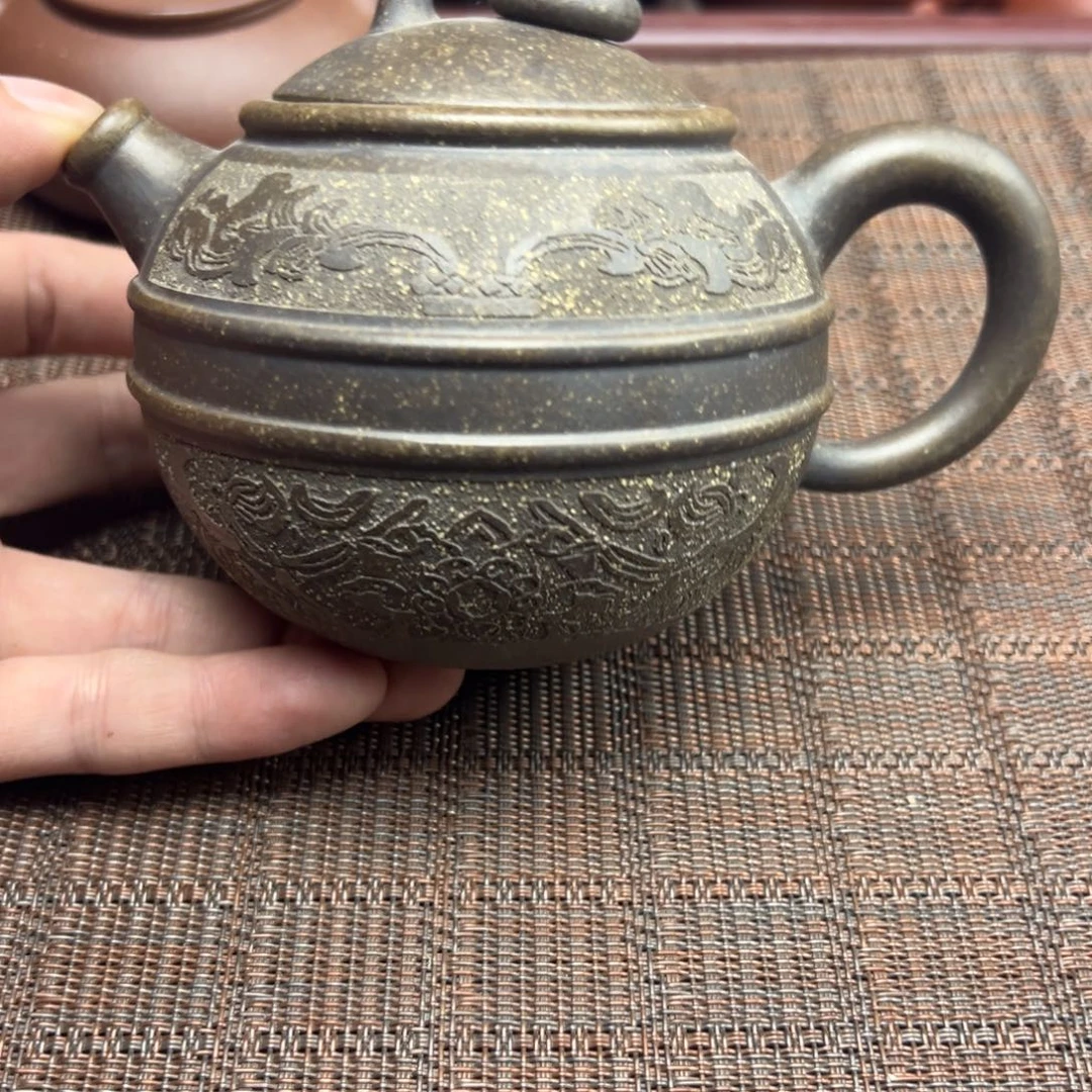 茶壶紫砂宜兴原矿紫砂壶300毫升容量