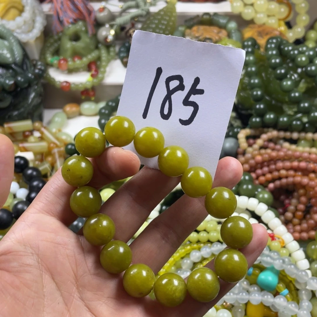 未镶嵌蛇纹石玉手链