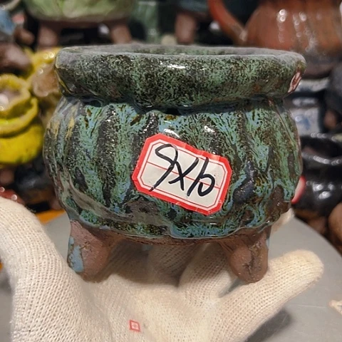 粗陶花盆手工花盆制作