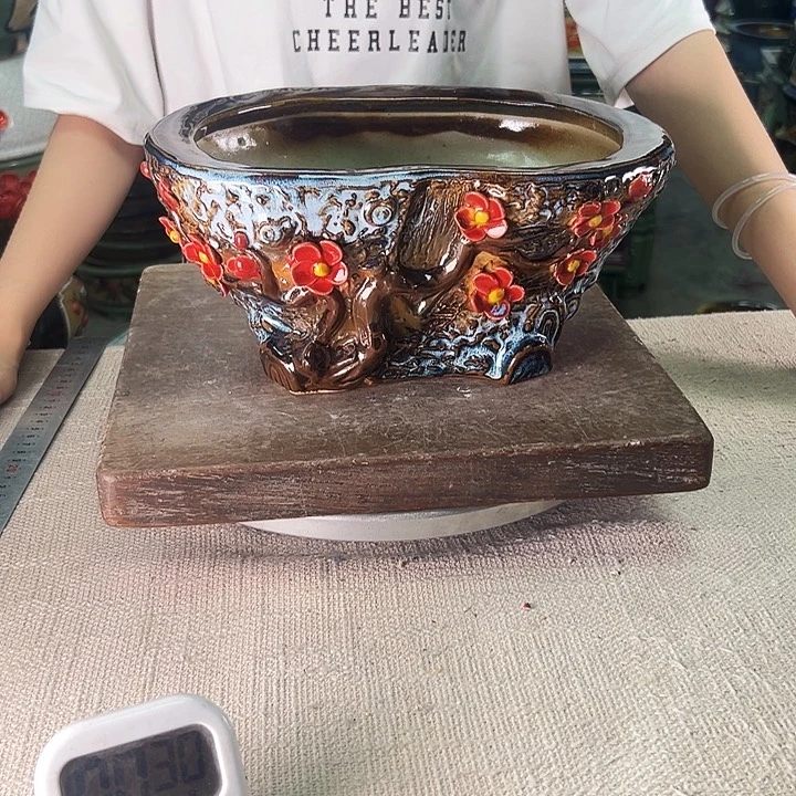 泳坤堂石湾盆陶瓷