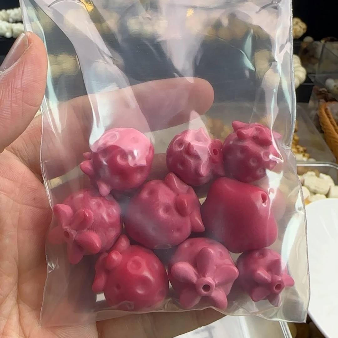 K***.吊坠菩提根/象牙果瑕粉色10颗混处理无售后