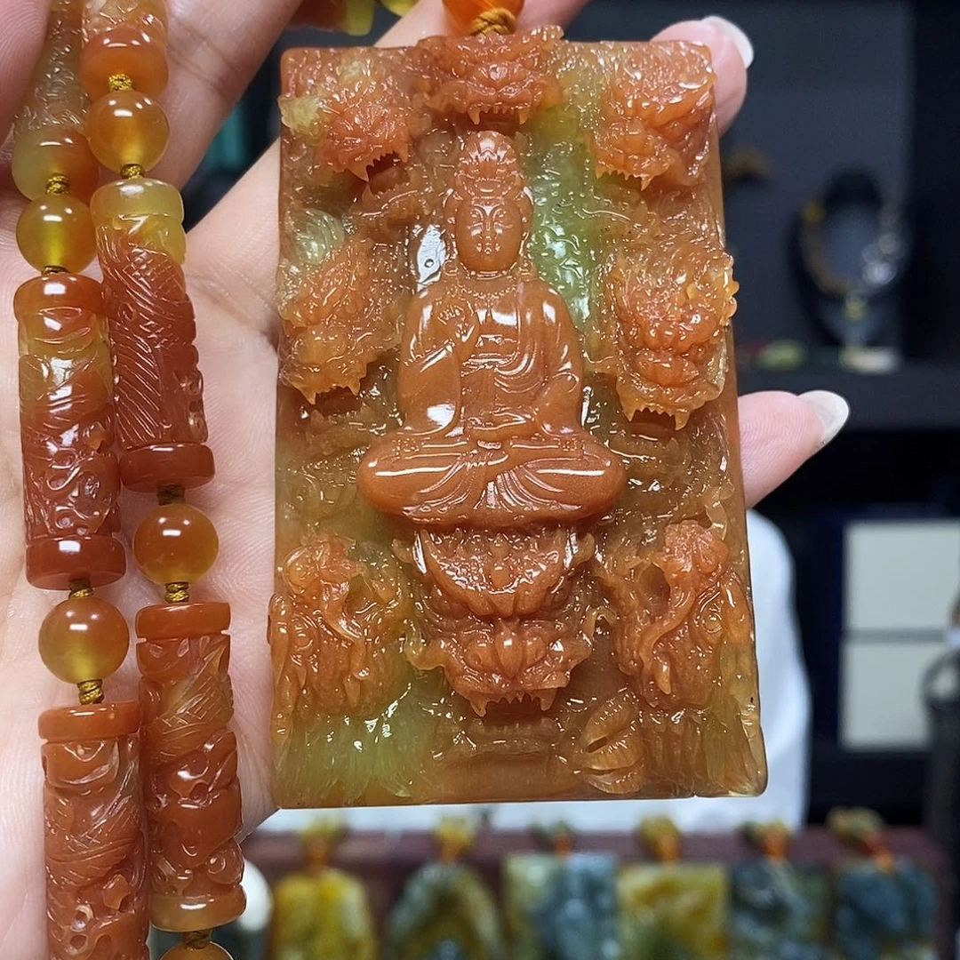 未镶嵌岫玉挂件吊坠项链ℒ****