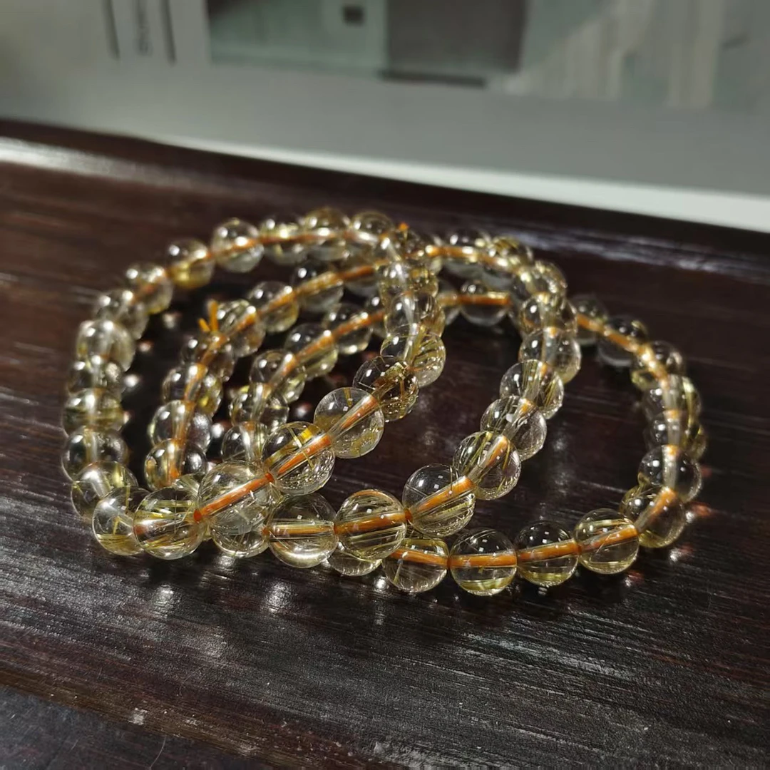 【书记甄选】天然金发水晶单圈手链  多样性发一件 约8mm GCK969