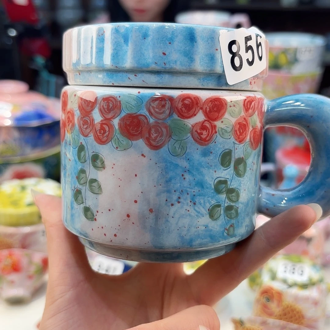 景德镇手绘高温釉下彩陶瓷茶具