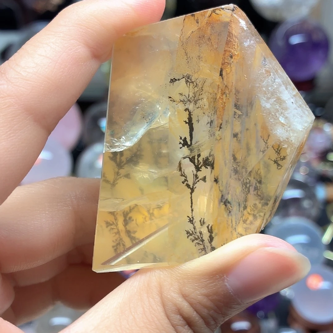 珠宝半成品未镶嵌水晶发财树随行