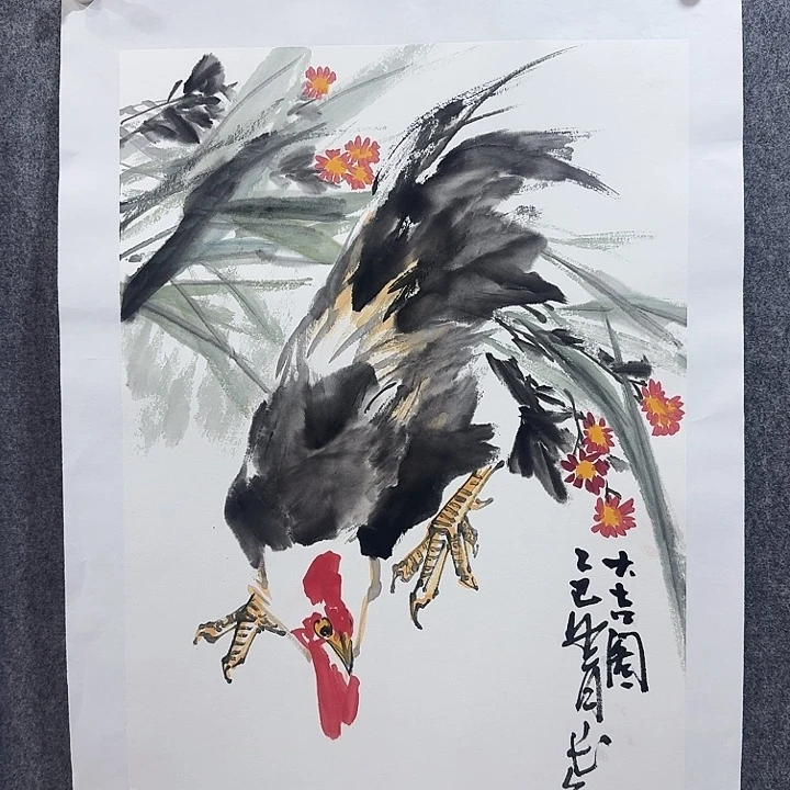 国画靳长年老师收回作品