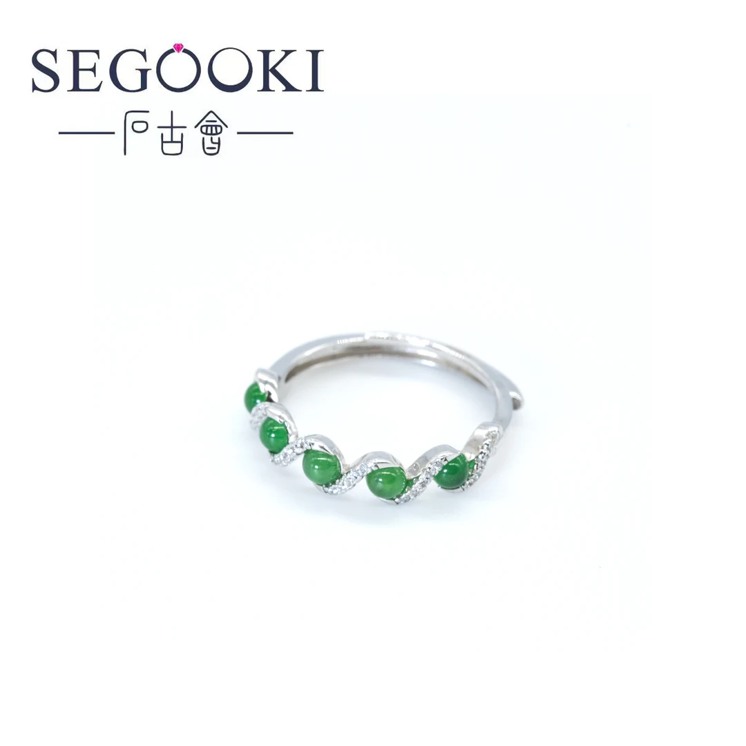S925银翡翠戒指【多样性发一】【FC005】