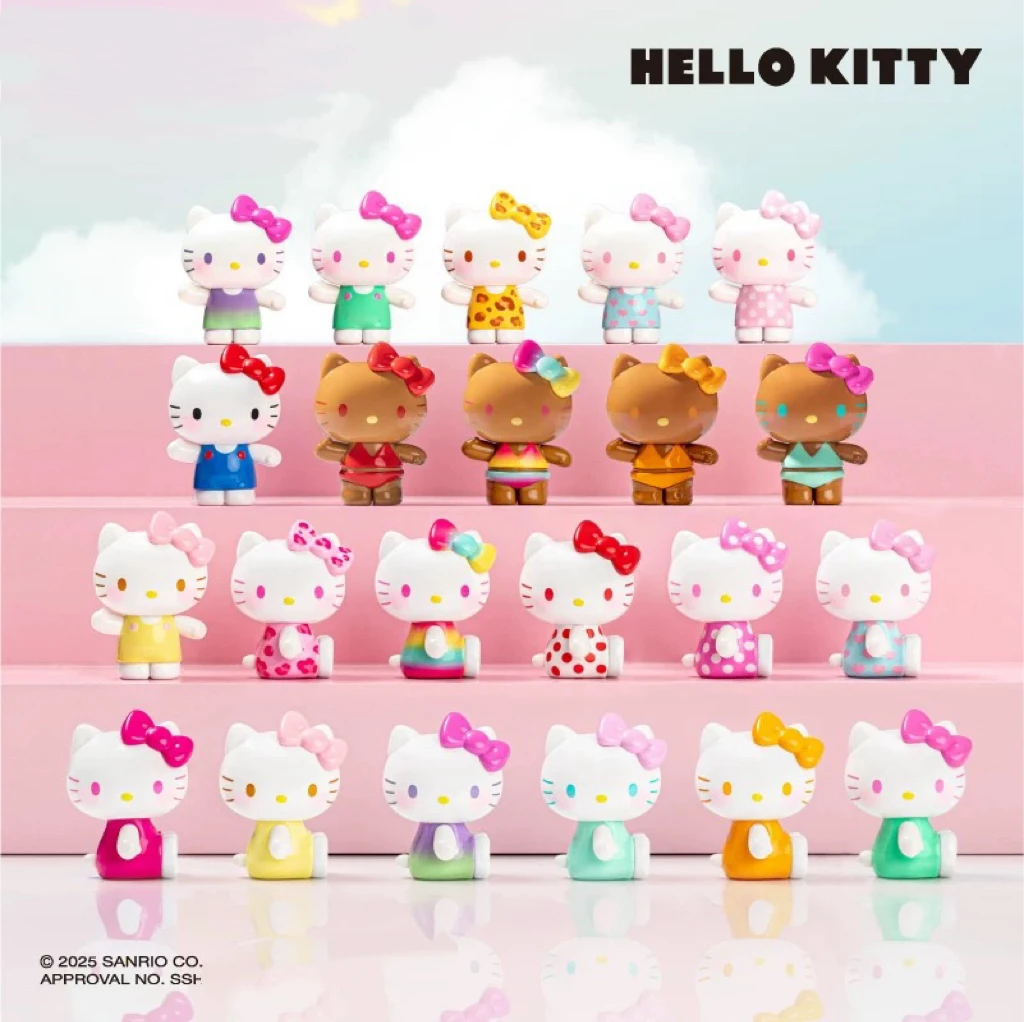 【沁沁拆盒】Hello kitty夏日彩虹糖系列手办盲袋潮玩可爱