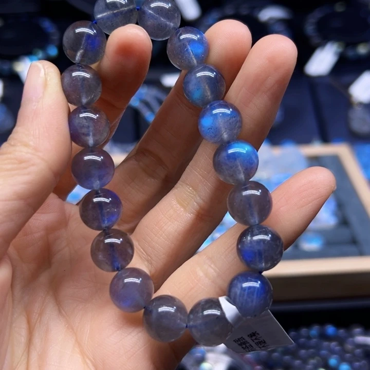 拉长石手串未镶嵌11.2左右