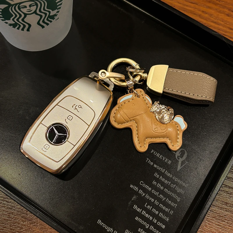 奔驰c260l钥匙套e300l车a200l cla glc gla glb220扣gle350 450壳