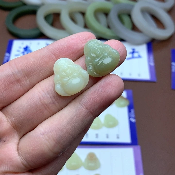 和田玉珠宝半成品未镶嵌哲****7