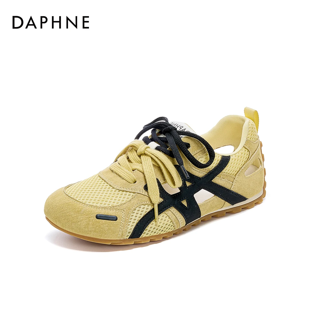 达芙妮回弹透气公路耐磨系带橡胶德训鞋女子透气潮流低帮德训鞋