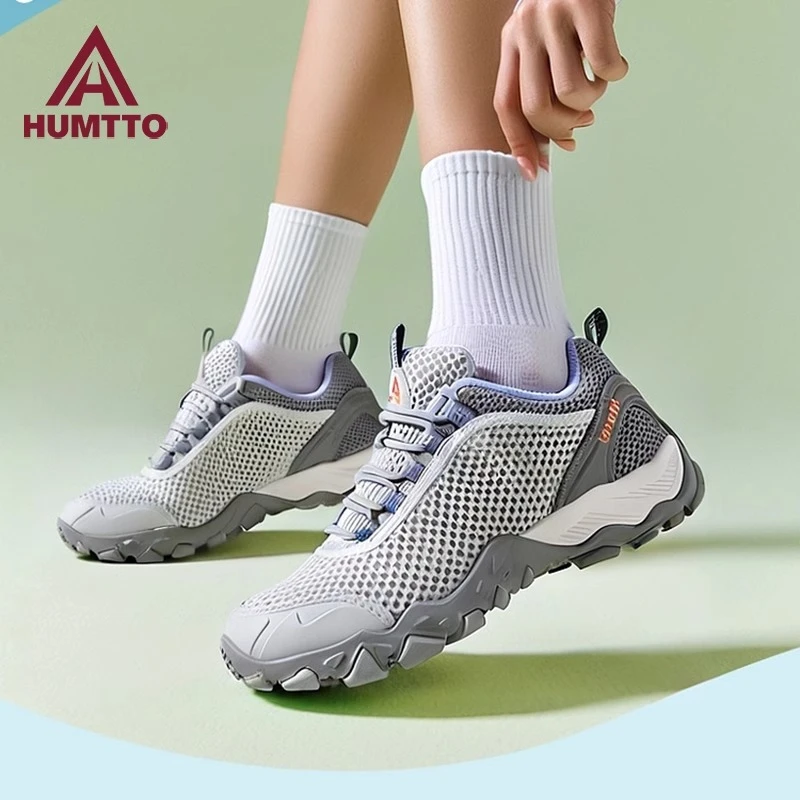 悍途徒步鞋女款夏季网面透气轻便爬山鞋户外休闲运动防滑登山鞋