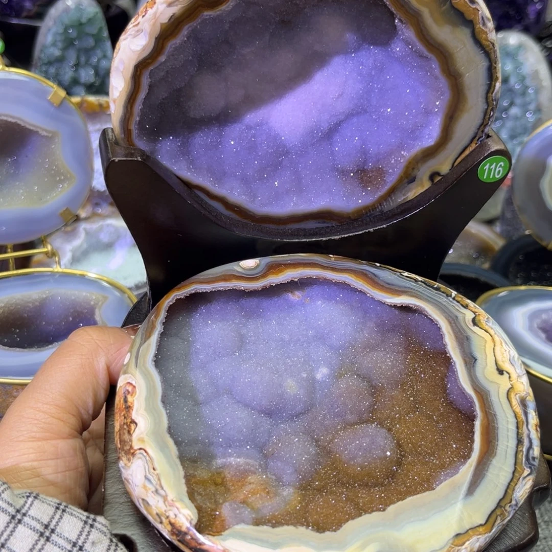 未镶嵌紫晶摆件水晶