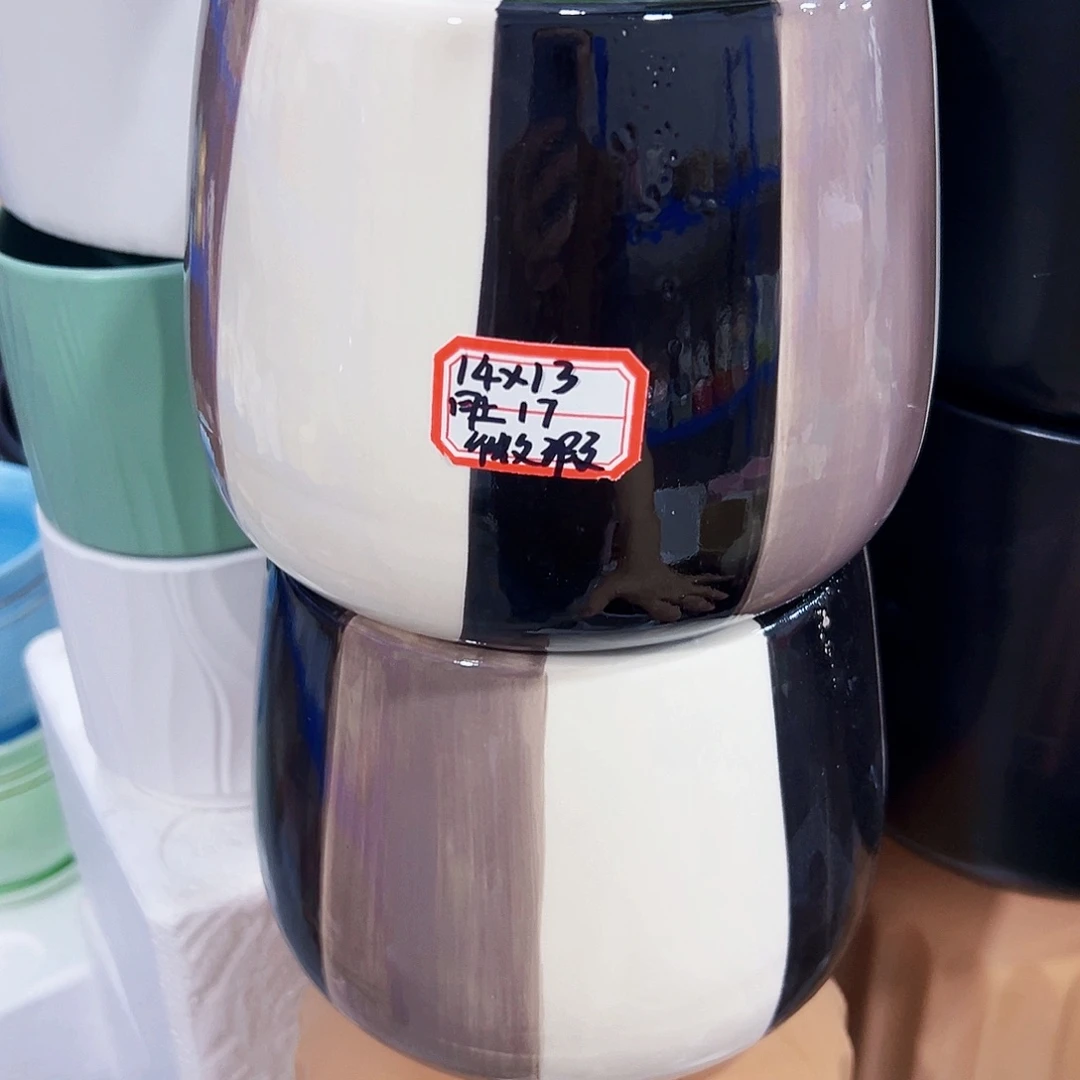 外贸尾单陶瓷花盆凑单10米包邮