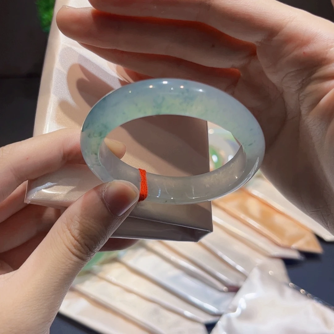 未镶嵌手镯翡翠翡翠手镯43圈口贵妃