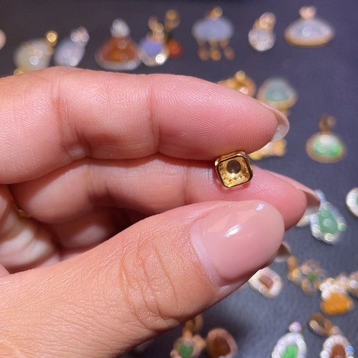 翡翠银S925镶嵌颈饰