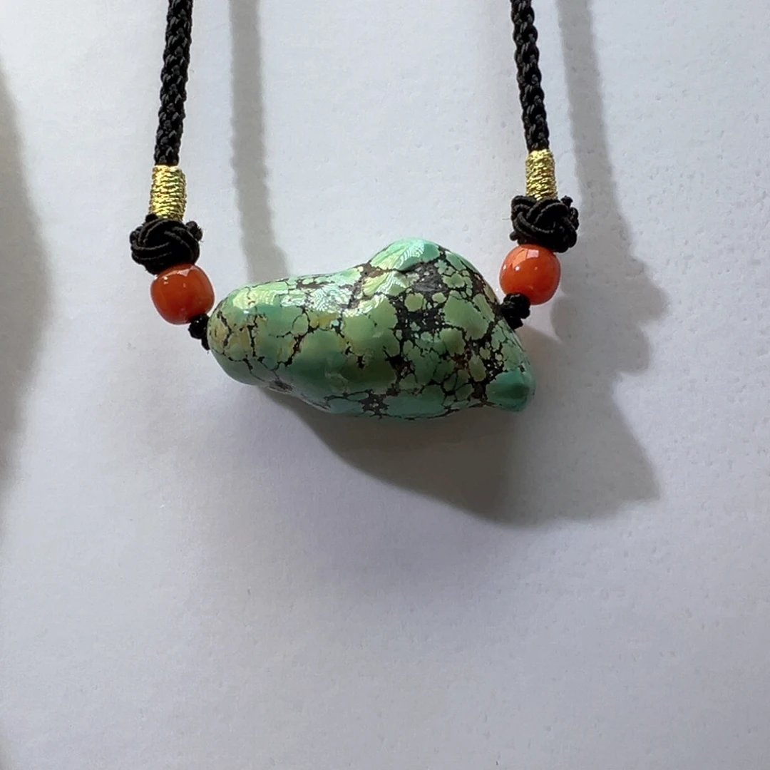 绿松石未镶嵌挂件