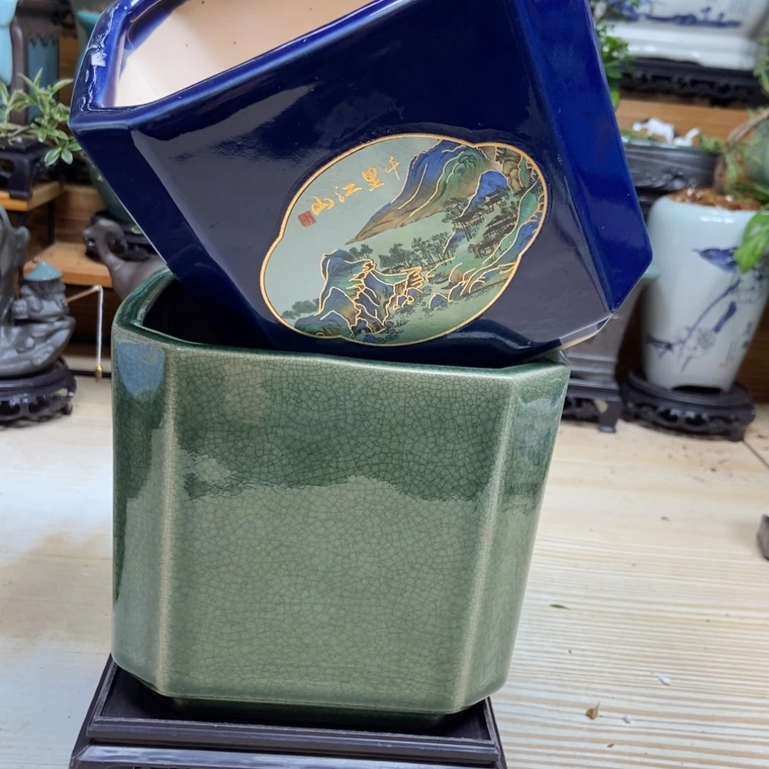 瓷片陶瓷花盆陶瓷艺术