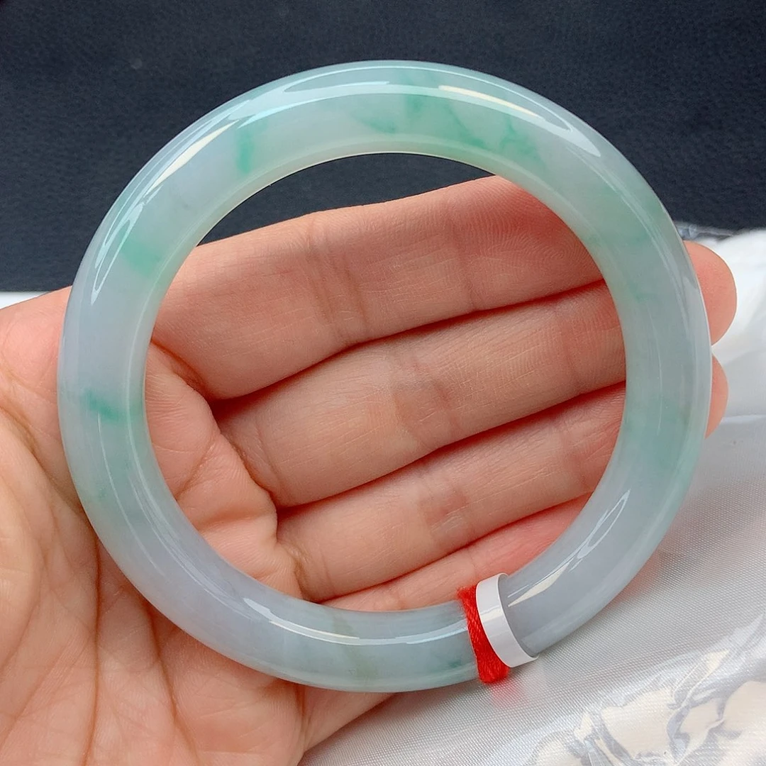 未镶嵌手镯翡翠57圈  高货微瑕