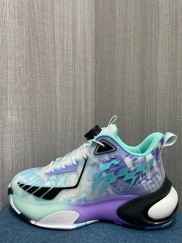 （40码捡漏）夏季单网青少年真爆底实战篮球鞋带夜光