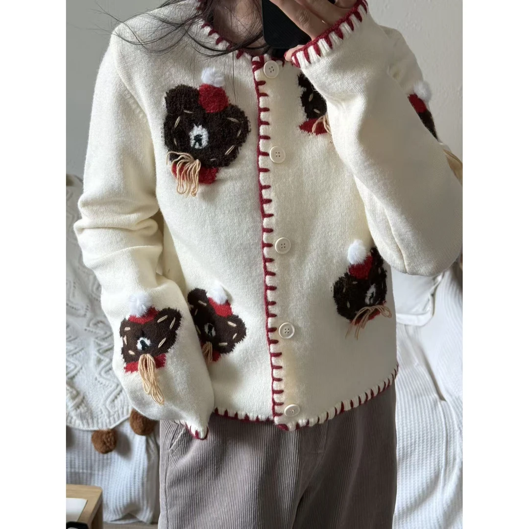 韩代.小熊的圣诞毛毛衣 L25120534