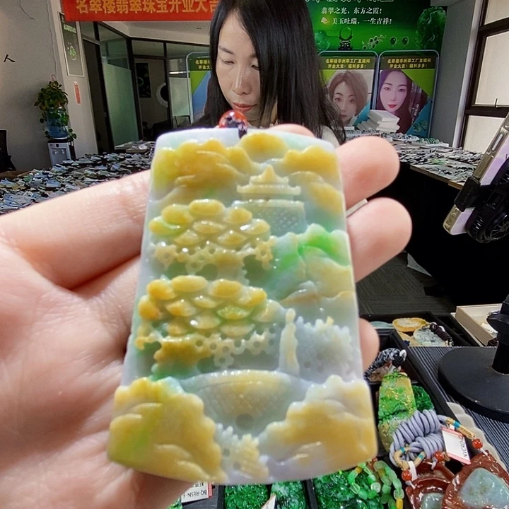 颈饰未镶嵌翡翠翡翠