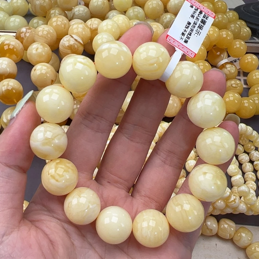 未镶嵌琥珀手链30.3白蜡
