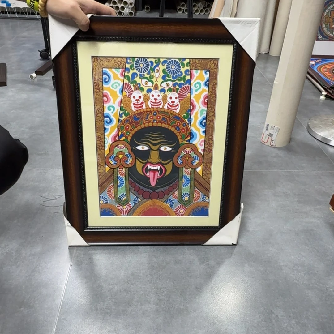 装裱画纯手绘扎基拉姆半身像，