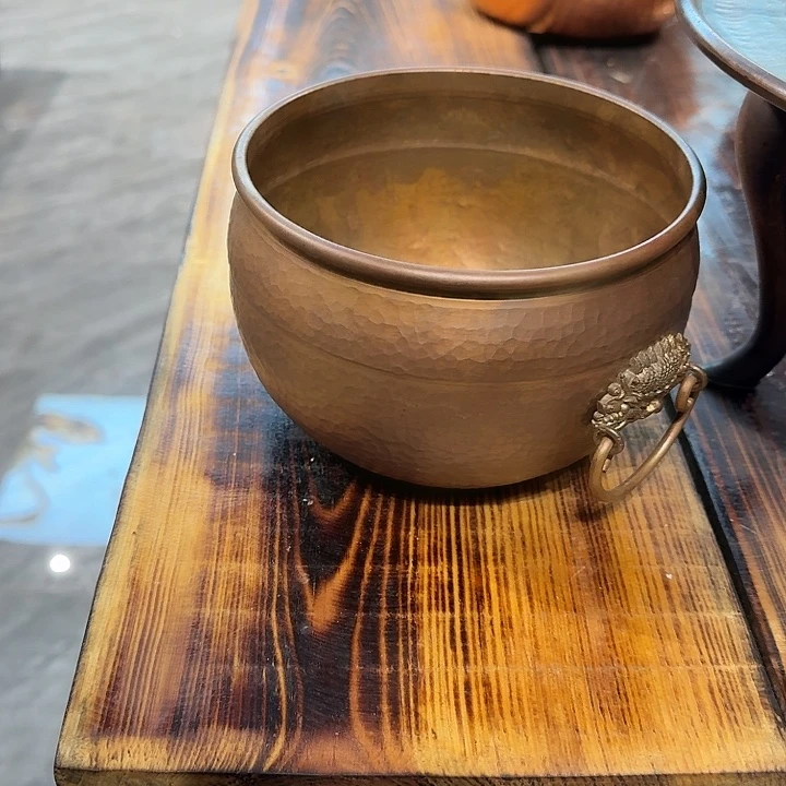 欲****紫铜手工制作摆件一个