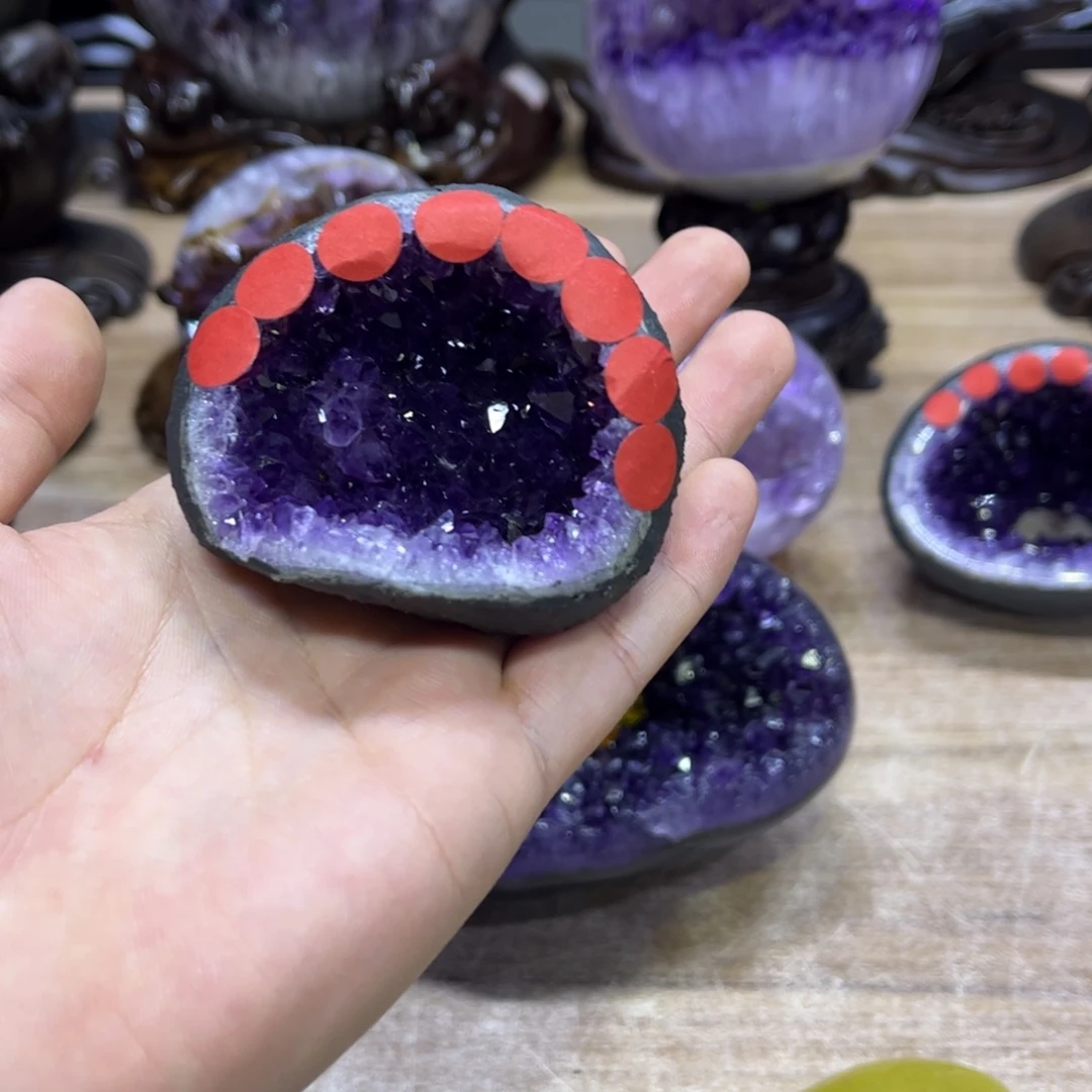 未镶嵌紫晶摆件摆件