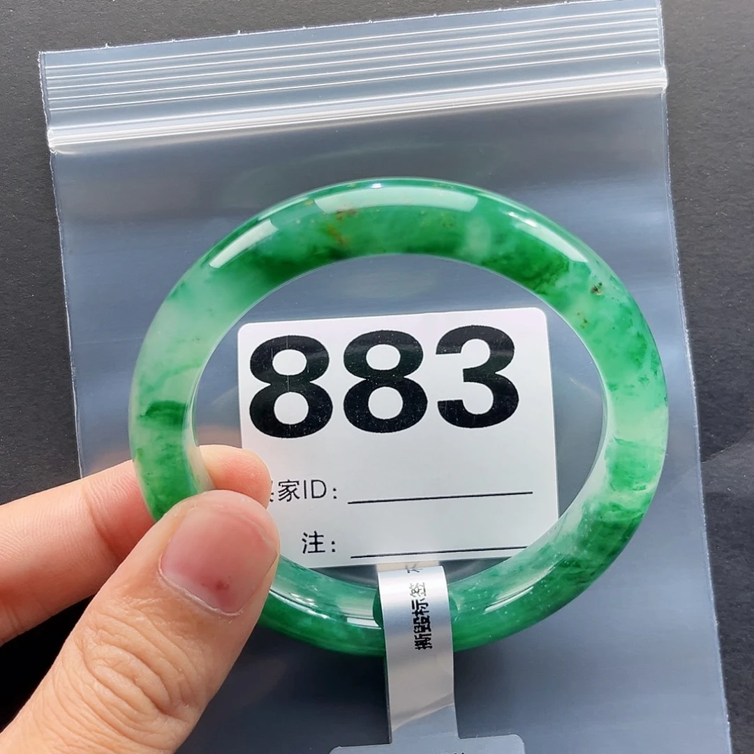 未镶嵌手镯石英质玉(非洲翠)58圈口883