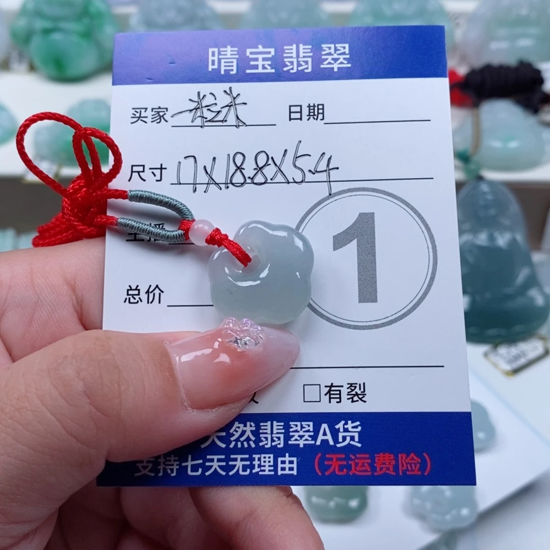 一***米颈饰未镶嵌翡翠天然翡翠