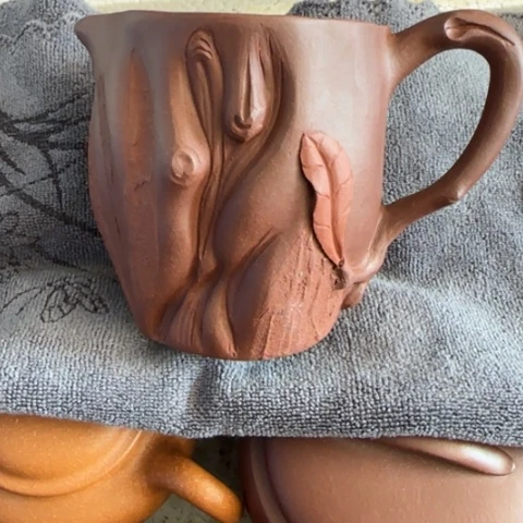 紫砂茶壶用****6底槽清公道杯