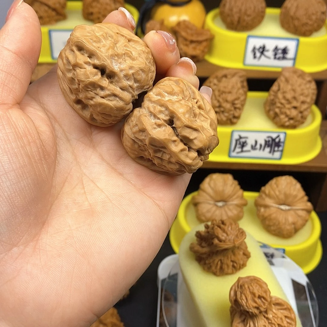 核桃蛤蟆头 文玩/木作/... 文玩把件