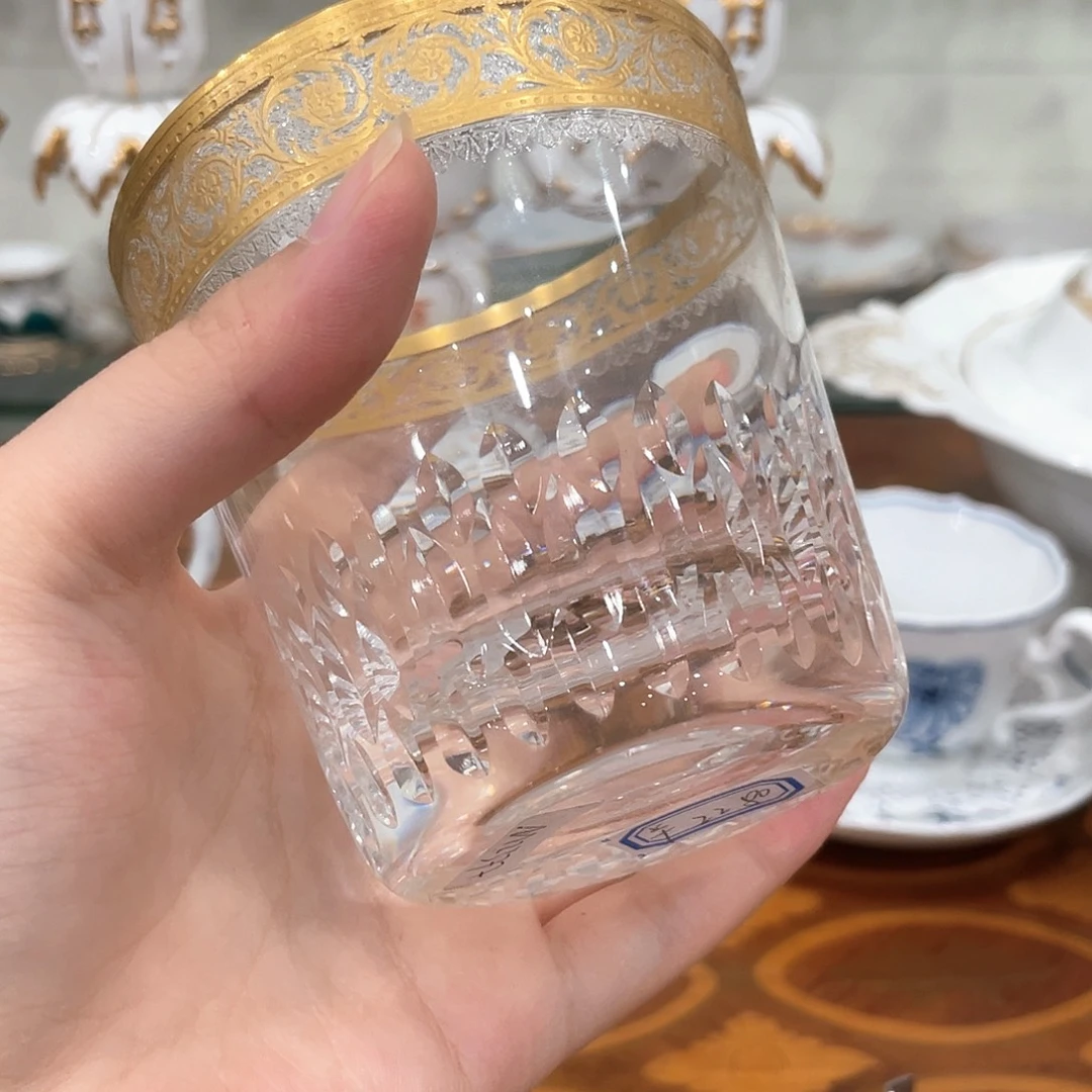 摆件中古一等圣路易水晶杯