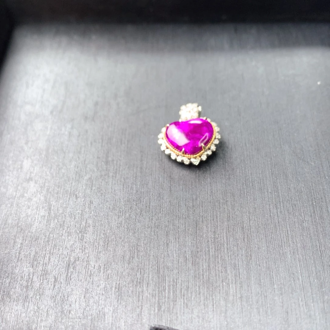 苏纪石（舒俱来）18K金镶嵌吊坠(不含链)