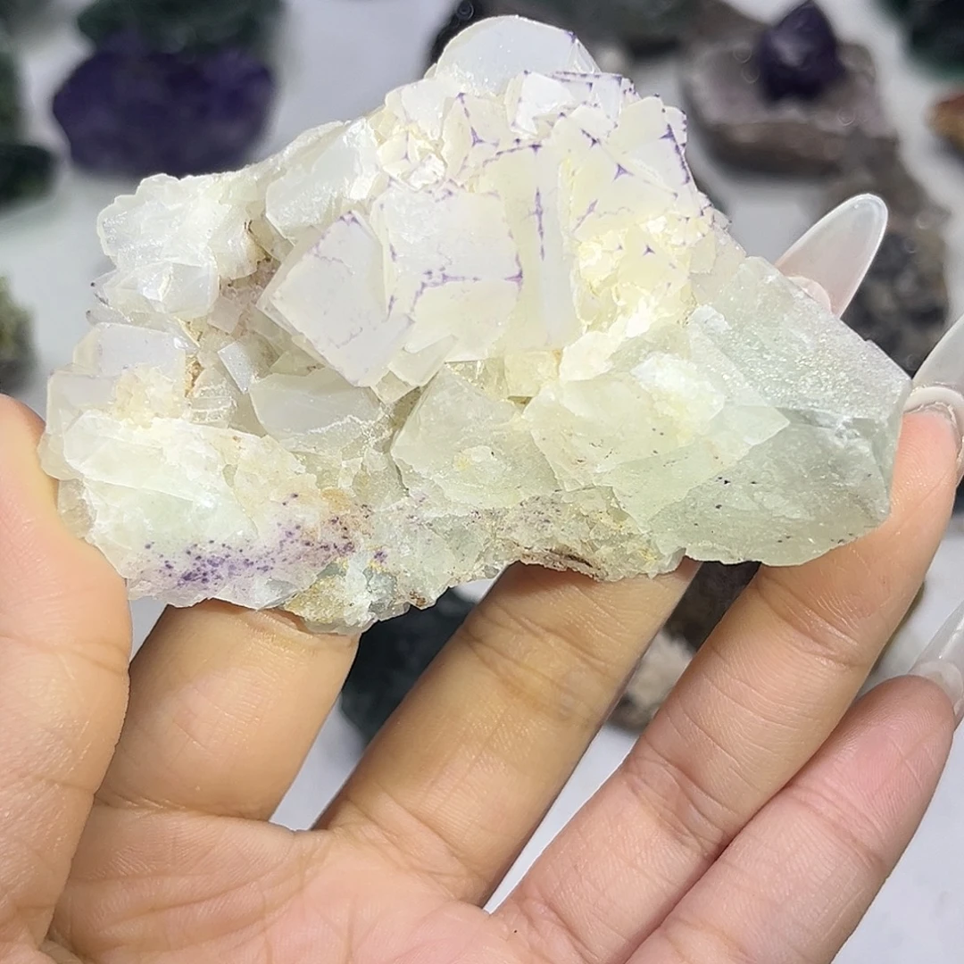 石材贵州紫边萤石