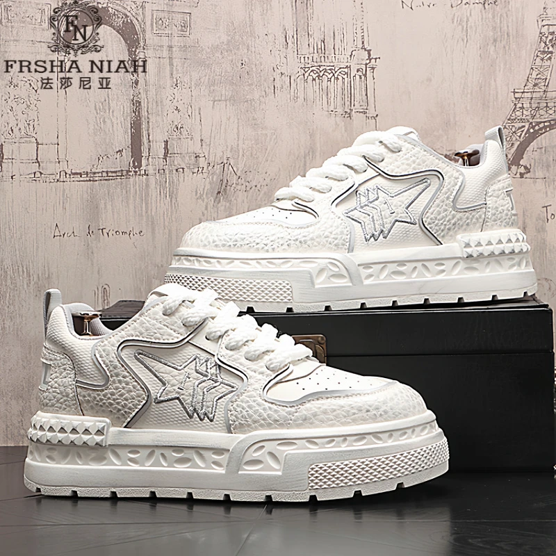 法莎尼亚脏脏鞋做旧低帮男鞋子男士复古休闲鞋潮流轻男士厚底板鞋